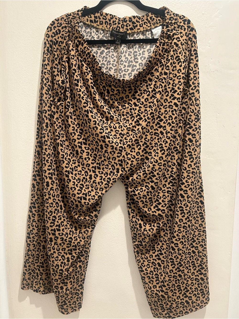 Banana Republic Leopard Print Pants - Tan/Black Women’s Jumpsuit Pants
